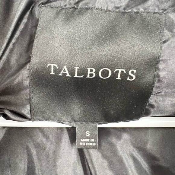 Talbots green tartan sleeveless puffer vest jacket size S womens - Picture 6 of 8